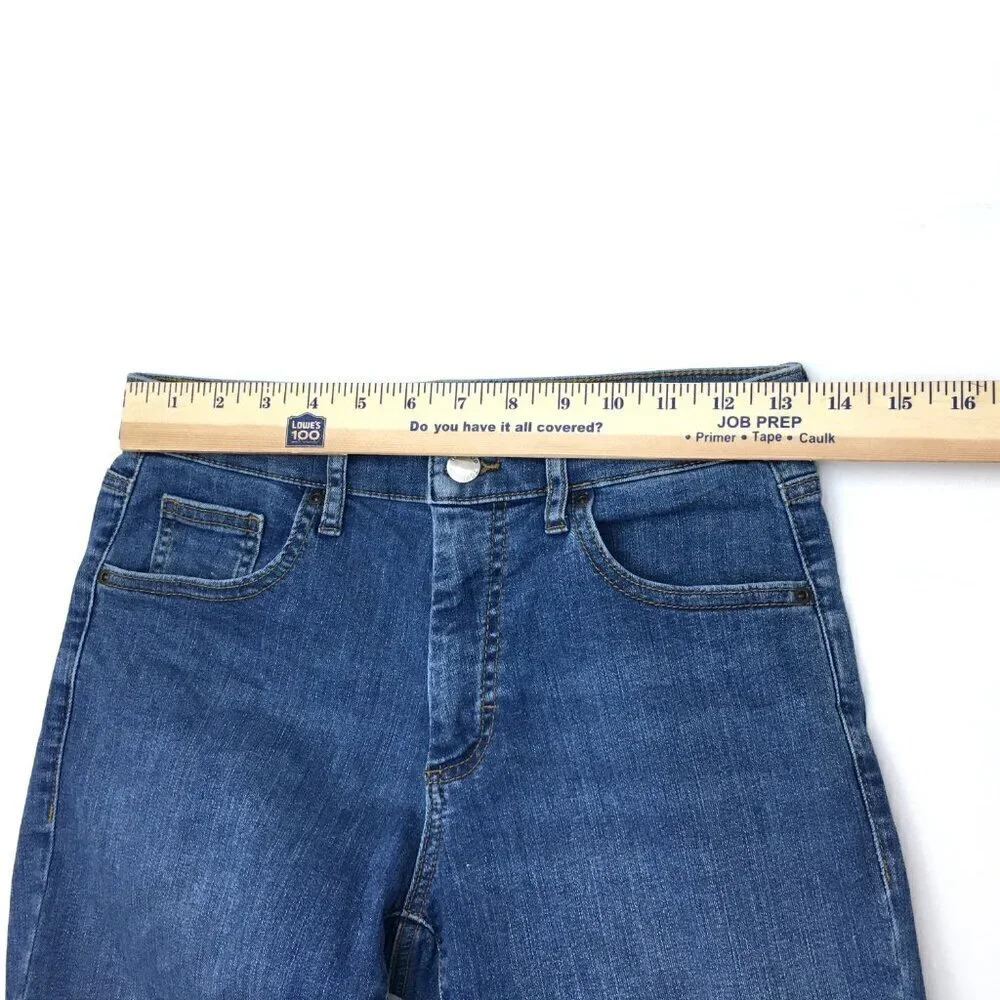 TopShop Women's Leigh Skinny Jeans Medium Wash Stretch size 28 length 27